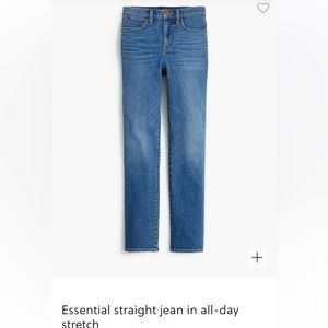 J. Crew Factory Essential Straight Jean (NWOT)